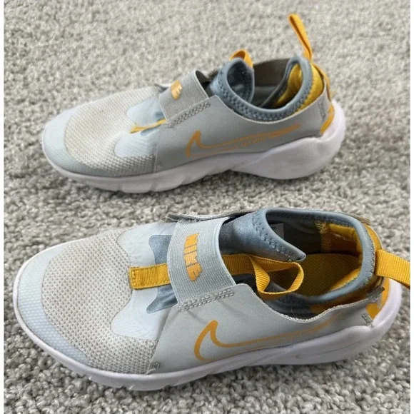 Nike Flex Runner 2 Aura University Gold Youth Slip On Sneakers Tennis Shoes 3Y - Picture 4 of 7